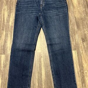 Old Navy Boyfriend Jeans Size 10 Straight Low-Rise | Raw Hem Uncuffed NWT